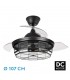 Ventilador de Techo TORNADO DC 3 Aspas 5xE27 Negro
