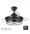 Ventilador de Techo TORNADO DC 3 Aspas 5xE27 Negro