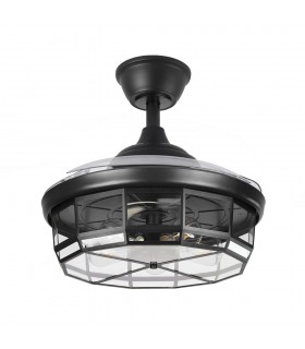 Ventilador de Techo TORNADO DC 3 Aspas 5xE27 Negro