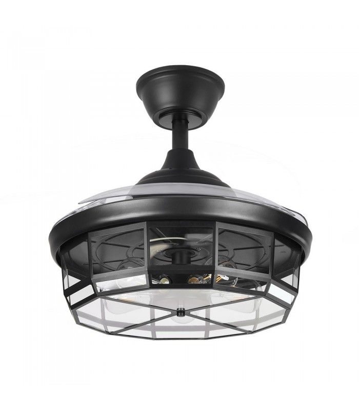 Ventilador de Techo TORNADO DC 3 Aspas 5xE27 Negro