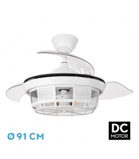 Ventilador de Techo TORNADO-XS DC 3 Aspas 3xE27 Blanco
