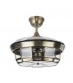 Ventilador de Techo TORNADO-XS DC 3 Aspas 3xE27 Cuero