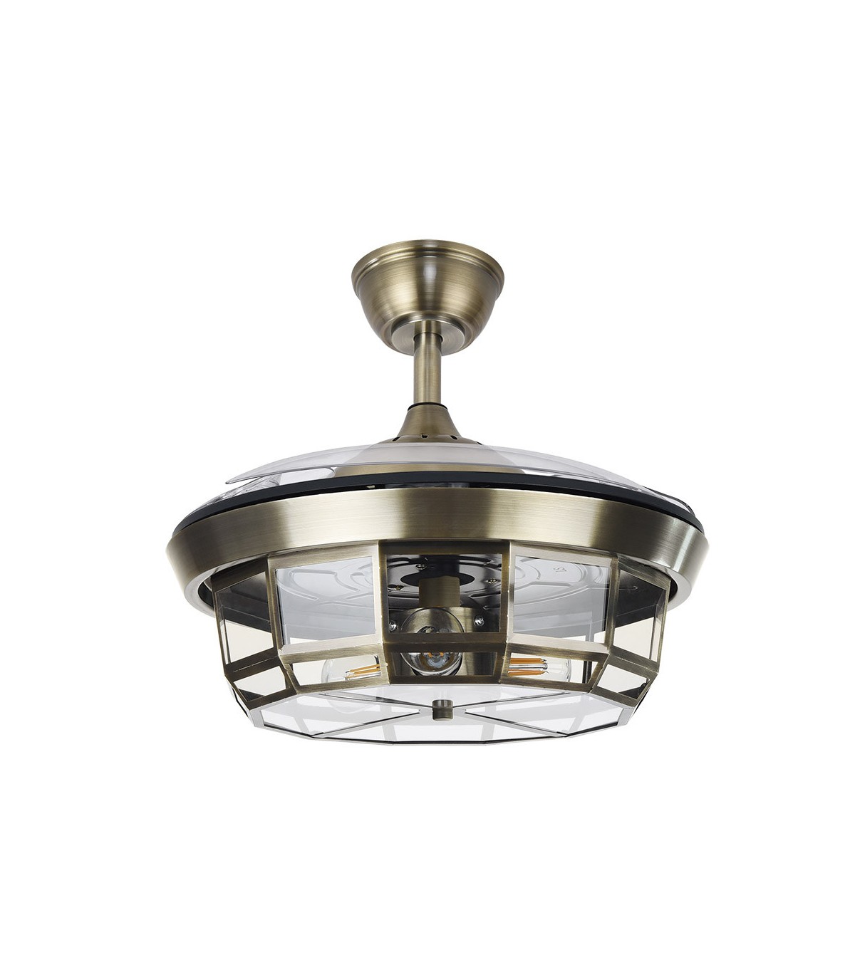Ventilador de Techo TORNADO-XS DC 3 Aspas 3xE27 Cuero