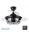 Ventilador de Techo TORNADO-XS DC 3 Aspas 3xE27 Negro