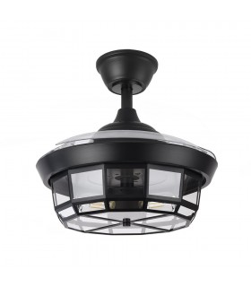 Ventilador de Techo TORNADO-XS DC 3 Aspas 3xE27 Negro
