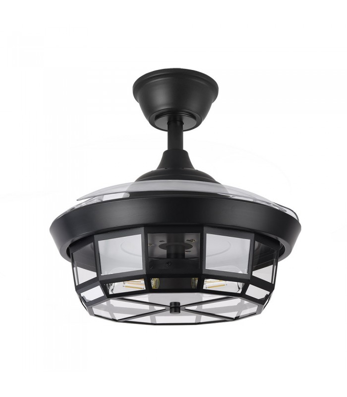Ventilador de Techo TORNADO-XS DC 3 Aspas 3xE27 Negro