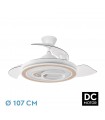 Ventilador de Techo SULTAN APP Blanco/Haya DC 68W 4960Lm 3 Aspas CCT