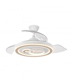 Ventilador de Techo SULTAN APP Blanco/Haya DC 68W 4960Lm 3 Aspas CCT