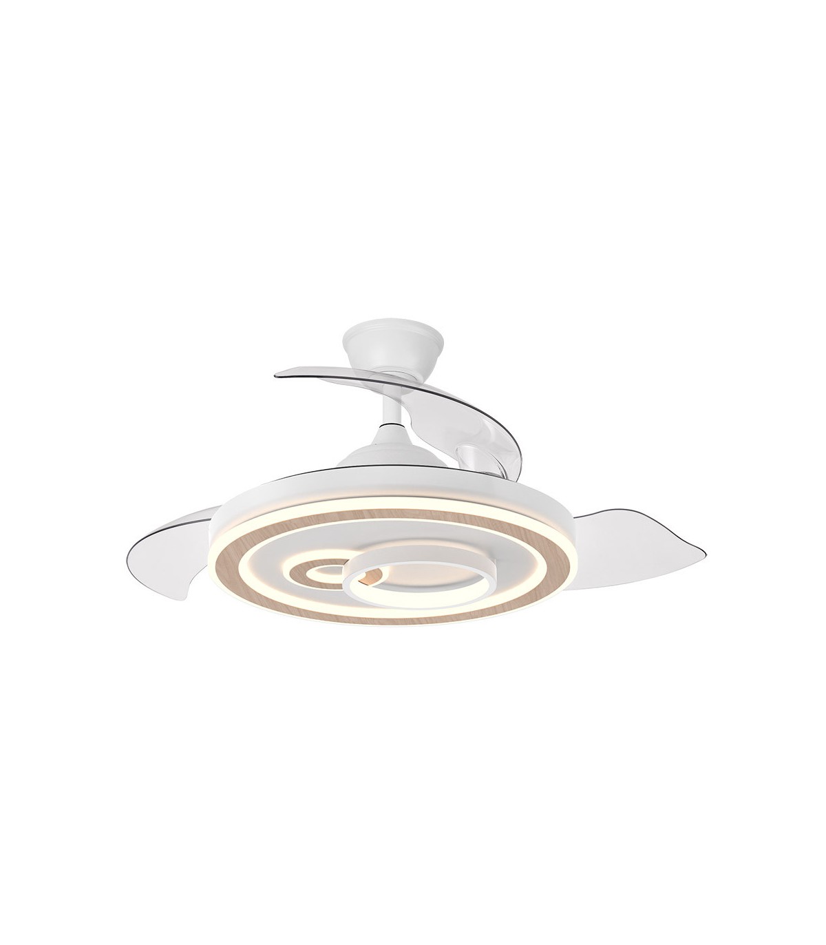 Ventilador de Techo SULTAN APP Blanco/Haya DC 68W 4960Lm 3 Aspas CCT