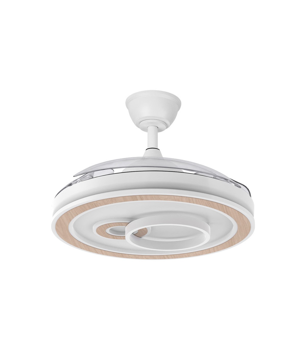 Ventilador de Techo SULTAN APP Blanco/Haya DC 68W 4960Lm 3 Aspas CCT