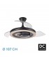 Ventilador de Techo SULTAN APP Negro/Haya DC 68W 4960Lm 3 Aspas CCT