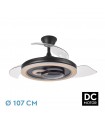 Ventilador de Techo SULTAN APP Negro/Haya DC 68W 4960Lm 3 Aspas CCT