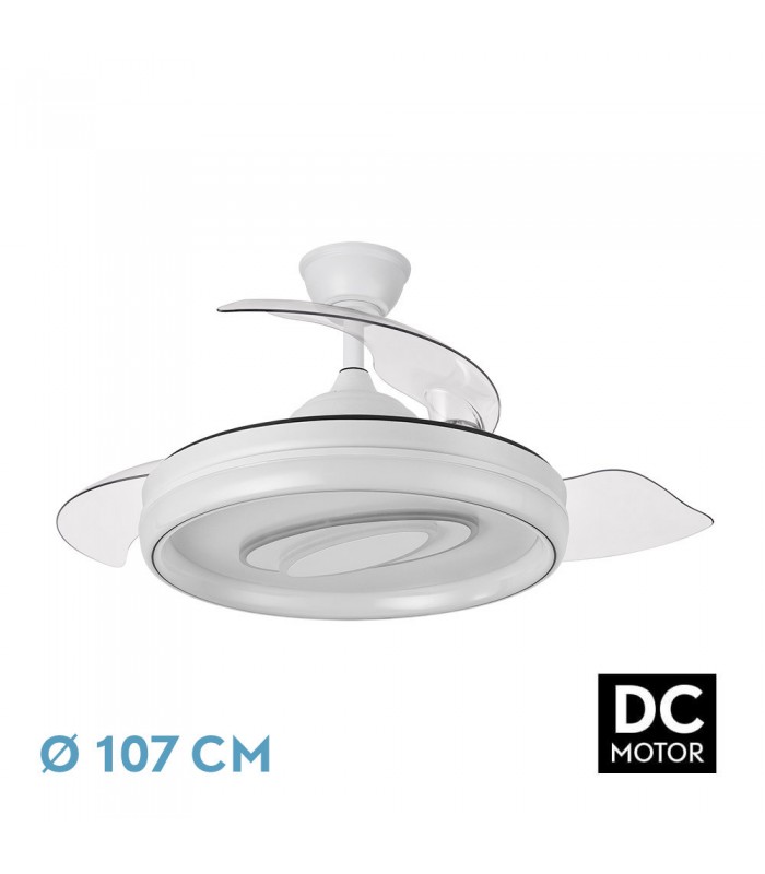 Ventilador de Techo MARACANA APP Blanco DC 57W 5980Lm 3 Aspas CCT