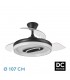 Ventilador de Techo MARACANA APP Negro DC 57W 5980Lm 3 Aspas CCT