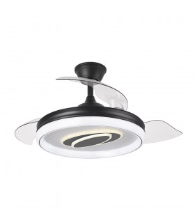 Ventilador de Techo MARACANA APP Negro DC 57W 5980Lm 3 Aspas CCT
