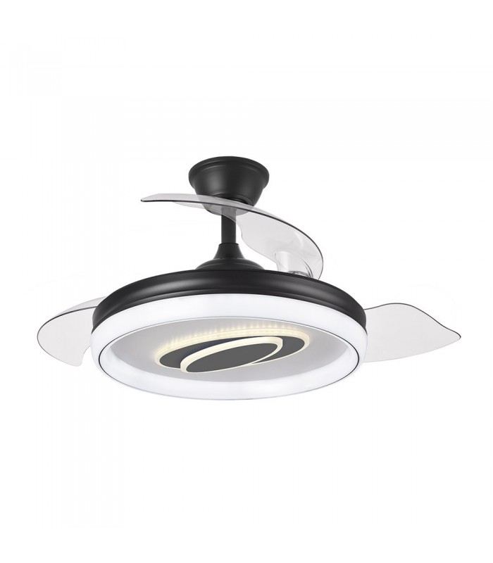 Ventilador de Techo MARACANA APP Negro DC 57W 5980Lm 3 Aspas CCT