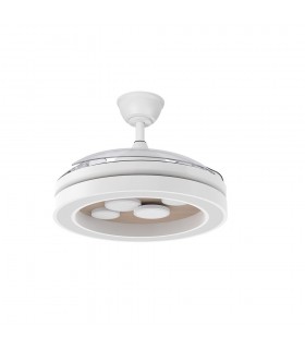 Ventilador de Techo CUPIDO APP Blanco/Haya DC 55W 4960Lm 3 Aspas CCT