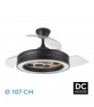 Ventilador de Techo CUPIDO APP Negro/Haya DC 55W 4960Lm 3 Aspas CCT