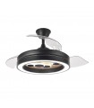 Ventilador de Techo CUPIDO APP Negro/Haya DC 55W 4960Lm 3 Aspas CCT