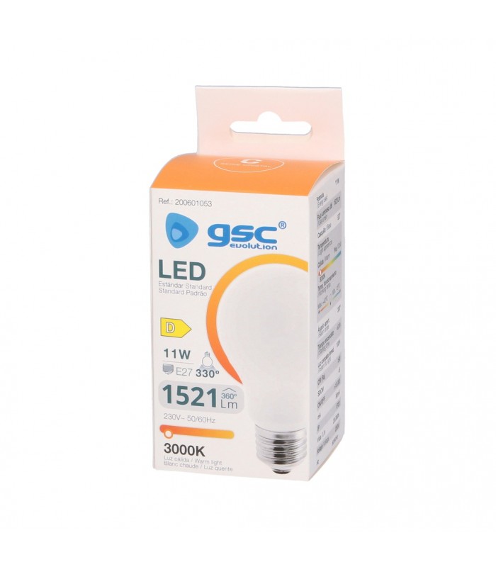 Bombilla Serie Cristal A60 11W 1521Lm E27