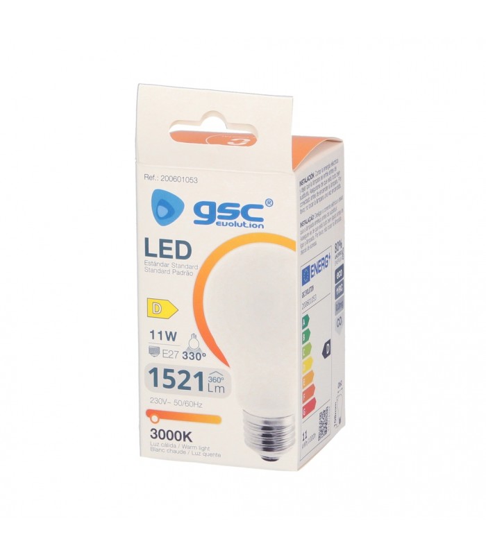 Bombilla Serie Cristal A60 11W 1521Lm E27