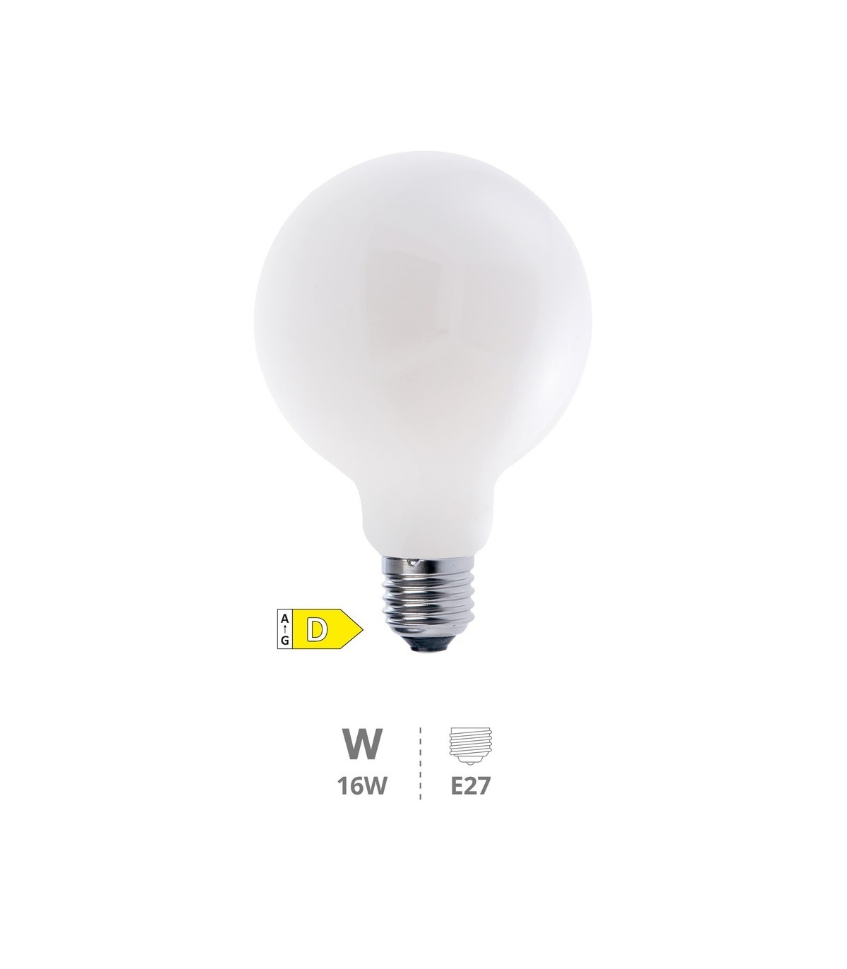 Bombilla Serie Cristal G95 16W 2300Lm E27