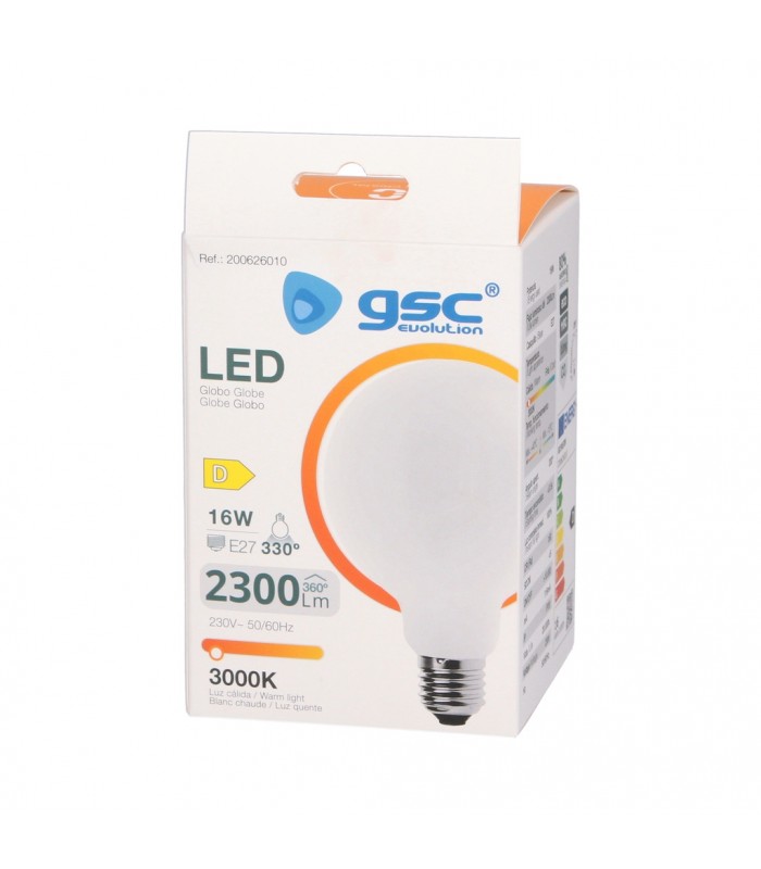Bombilla Serie Cristal G95 16W 2300Lm E27