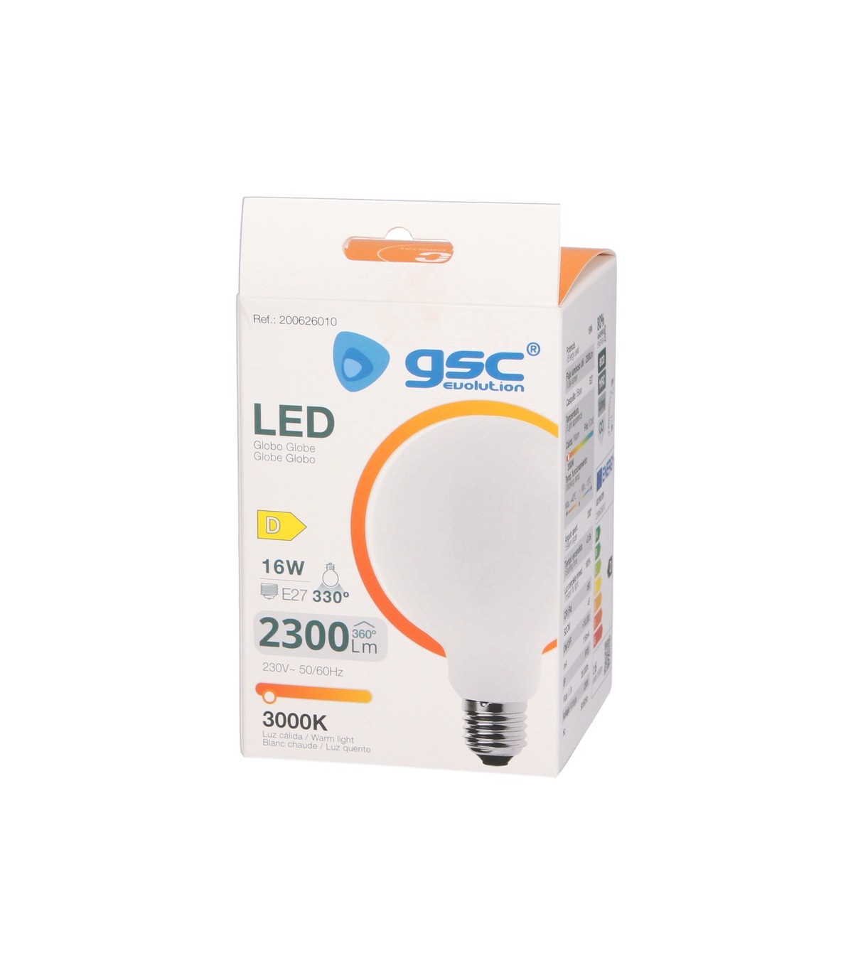 Bombilla Serie Cristal G95 16W 2300Lm E27