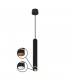 Colgante SPLIT 1xGU10-MINI Negro Regulable Altura