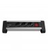 Base múltiple sobremesa 3T + 1 USB + 1 USB-C + Int. (3x1.5mm) 1,4M Negro