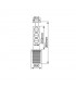 Torre Retráctil 3 Tomas Schuko + USB + USB-C  2.4A 1.4m