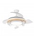 Ventilador de Techo GLADIATOR APP Blanco/Haya DC 37+15W 3980Lm 3 Aspas CCT