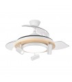 Ventilador de Techo GLADIATOR APP Blanco/Haya DC 37+15W 3980Lm 3 Aspas CCT