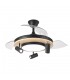 Ventilador de Techo GLADIATOR APP Negro/Haya DC 37+15W 3980Lm 3 Aspas CCT