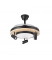 Ventilador de Techo GLADIATOR APP Negro/Haya DC 37+15W 3980Lm 3 Aspas CCT
