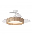 Ventilador de Techo CANARIO APP Blanco/Natural DC 59W 6980Lm 3 Aspas CCT
