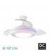 Ventilador de Techo PITUFO APP Blanco DC 57W 3990Lm 3 Aspas RGB+CCT