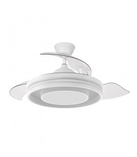 Ventilador de Techo PITUFO APP Blanco DC 57W 3990Lm 3 Aspas RGB+CCT