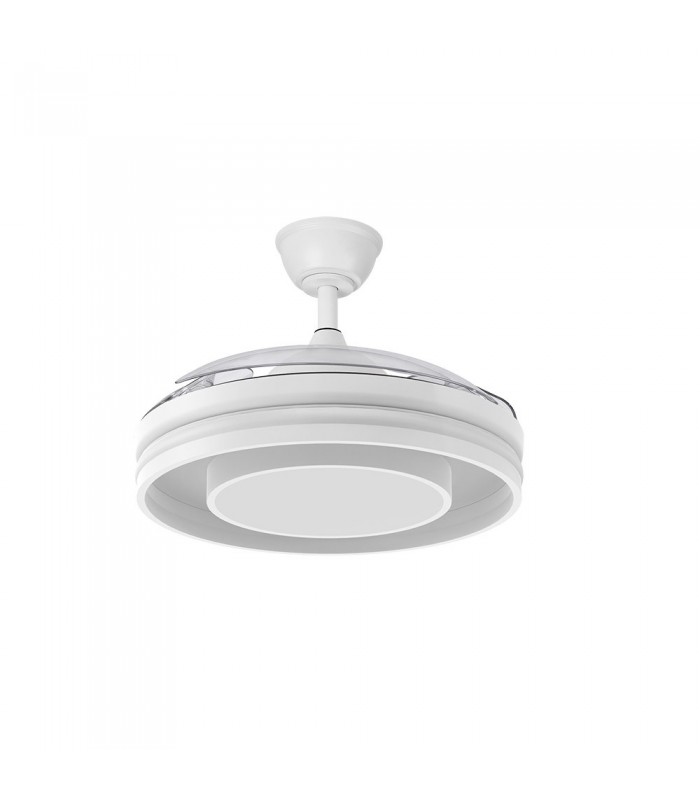 Ventilador de Techo PITUFO APP Blanco DC 57W 3990Lm 3 Aspas RGB+CCT