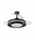 Ventilador de Techo PITUFO APP Negro DC 57W 3990Lm 3 Aspas RGB+CCT