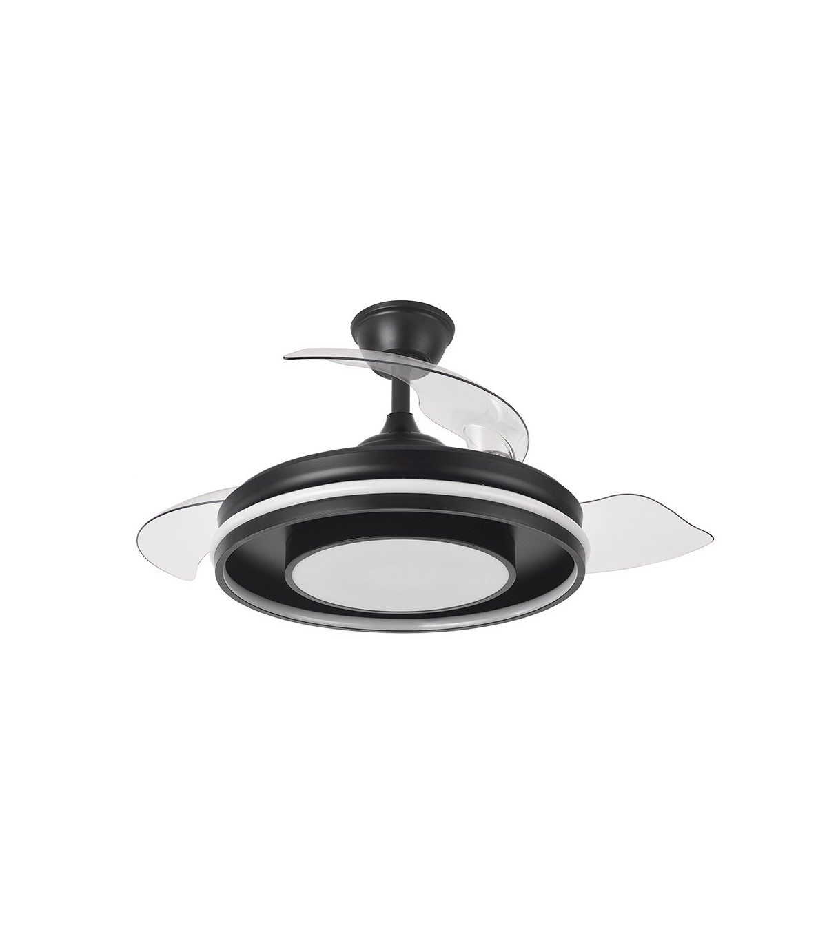 Ventilador de Techo PITUFO APP Negro DC 57W 3990Lm 3 Aspas RGB+CCT