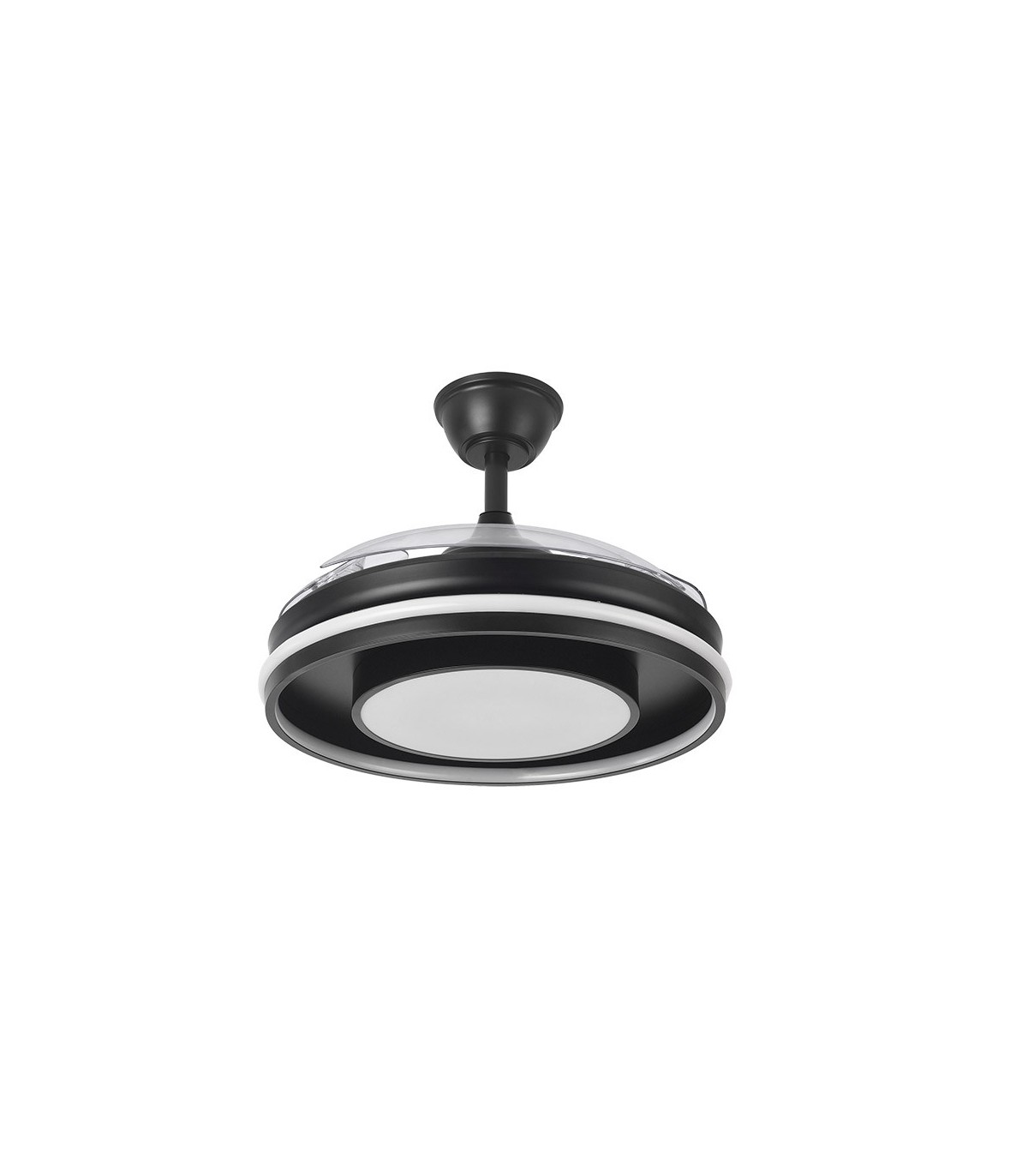 Ventilador de Techo PITUFO APP Negro DC 57W 3990Lm 3 Aspas RGB+CCT