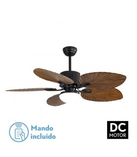 Ventilador Led Colla 5 Aspas 26W 2950Lm CCT Marrón / Negro