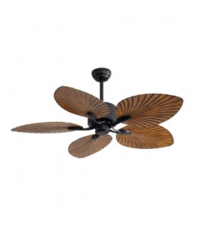 Ventilador Led Colla 5 Aspas 26W 2950Lm CCT Marrón / Negro