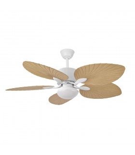 Ventilador Led Colla 5 Aspas 26W 2950Lm CCT Blanco/Haya