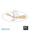 Ventilador de Techo OPORTO APP Blanco DC 56W 5600Lm 3 Aspas Haya CCT