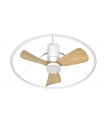 Ventilador de Techo OPORTO APP Blanco DC 56W 5600Lm 3 Aspas Haya CCT