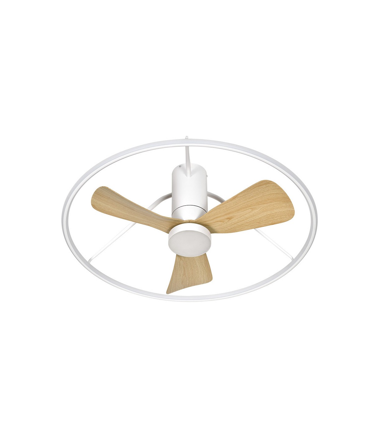 Ventilador de Techo OPORTO APP Blanco DC 56W 5600Lm 3 Aspas Haya CCT