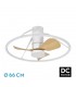 Ventilador de Techo OPORTO XS APP Blanco DC 46W 4600Lm 3 Aspas Haya CCT