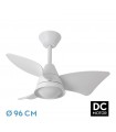 Ventilador de Techo JAGUAR Blanco DC 30W 3000Lm 3 Aspas Blanco CCT